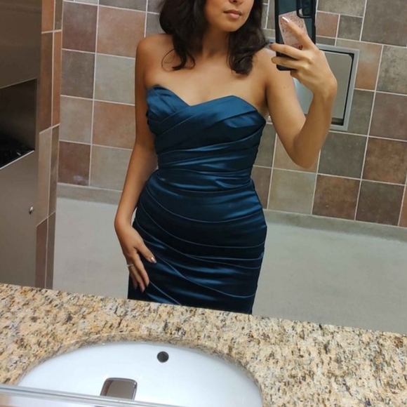 NWOT David's Bridal Mermaid BMs Dress - Picture 2 of 5